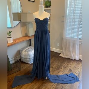 Slate Blue Grace Convertible Birdy Grey Dress NWT